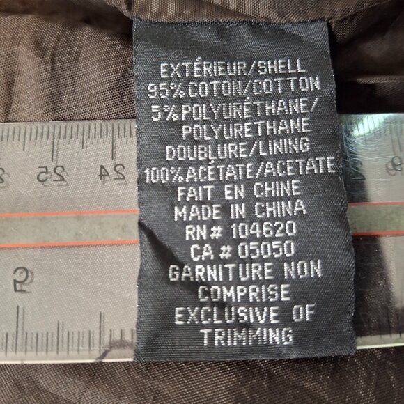 Womens Peplum Utility Jacket Sz 13/14 Brown Smart Cotton - Picture 15 of 16